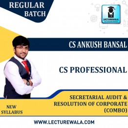 CS Professional Module - 2 Combo (SACMDD + RCDNCR) Regular Course : Video Lecture + Study Material By CS Ankush Bansal (For June 2022)