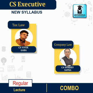 CS Executive Company Law + Tax Law Regular Course By CA Vivek Gaba and CA Sanjeev Sapra : Pen drive / Online classes. CS Executive Company Law + Tax Law Regular Course By CA Vivek Gaba and CA Sanjeev Sapra : Pen drive / Online classes.