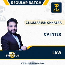 CA INTER Law & Ethics New Scheme Regular Course By CS LLM Arjun Chhabra : Online Classes