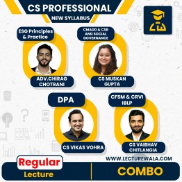 CS PROFESSIONAL - BOTH MODULE 1 & 2 COMBO WITH CSR & SOCIAL GOVERNANCE  BY YES ACADEMY 