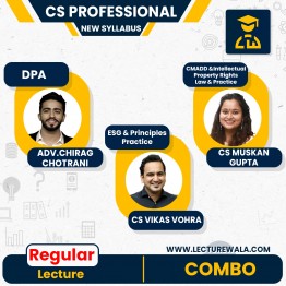 CS PROFESSIONAL - MODULE 1 COMBO WITH INTELLECTUAL PROPERTY RIGHTS – LAW & PRACTICE NEW SYLLABUS BY YES ACADEMY : Online Classes