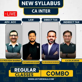 CA Inter Group - 1 Combo Regular Classes By CA Parveen Sharma, CA Darshan khare, CA Bhanwar Borana And CA RajKumar : Online Classes  CA Inter Group - 1 Combo Regular Classes By CA Parveen Sharma, CA Darshan khare, CA Bhanwar Borana And CA RajKumar : Online Classes