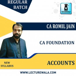 CA foundation Accounts Regular Course By CA Romil jain  : Online Classes.