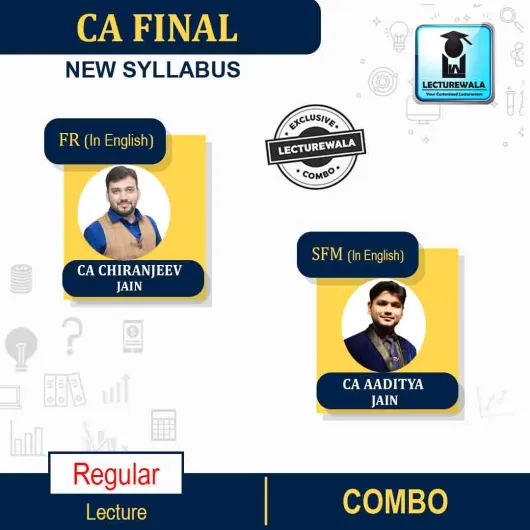 CA Final Financial Reporting (FR) + Strategic Financial Management (SFM) In English New Recording Full Course By CA Chiranjeev Jain And CA Aaditya Jain : Pen Drive / Online Classes