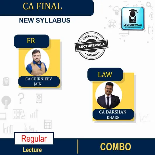 CA Final Financial Reporting (FR) + Law New Recording Full Course By CA Chiranjeev Jain And CA Darshan Khare : Pen Drive / Online Classes