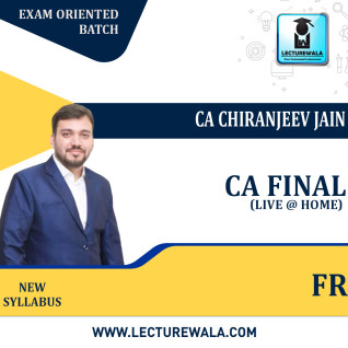 CA Final – Financial Reporting – Exam Oriented Batch (In English) (150Hrs) BY CA Chiranjeev Jain: Pendrive / Online classes. CA Final – Financial Reporting – Exam Oriented Batch (In English) (150Hrs) BY CA Chiranjeev Jain: Pendrive / Online classes.