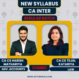 CA CS Harish Mathariya &amp; CA CS Tejal Katariya Adv.Accounts &amp; Law Regular Combo Batch For CA Inter