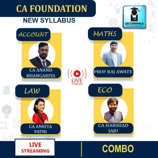 CA Foundation Law Accounts, Eco. & Maths Live Streaming Combo Regular Course By Swapnil Patni Classes: Live Online Classes. CA Foundation Law Accounts, Eco. & Maths Live Streaming Combo Regular Course By Swapnil Patni Classes: Live Online Classes.