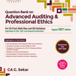 CA Final Question Bank On Advanced Auditing & Professional Ethics : Study Material By CA G. Sekar (For Nov. 2022 and Onwards)