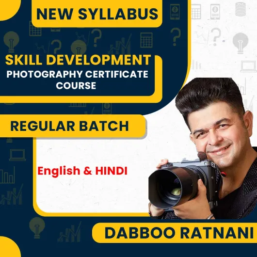 Dabboo Ratnani Photography Certificate Course : Skill Development Course