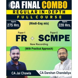 CA Final Financial Reporting And Costing (SCMPE) Combo New Syllabus Regular Course By CA Jai Chawla & CA Darshan Chandaliya  :Pen Drive  / Online Classes