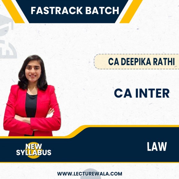 CA Deepika Rathi Corporate & Other Law Fastrack Online Classes For CA Inter: Online Classes