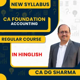 CA DG Sharma Accounting Regular Classes For CA Foundation New Syllabus Online Classes CA DG Sharma Accounting Regular Classes For CA Foundation New Syllabus Online Classes