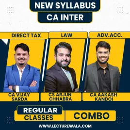 CS Arjun Chhbra, CA Akash Kandoi, CA Vijay Sarda CA Inter Group 1 Combo For Jan 2027 &amp; May 2027