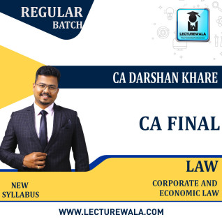CA Final Law Regular Course New Recording Regular Course : Video Lecture + Study Material By CA Darshan Khare (For Nov.2022) CA Final Law Regular Course New Recording Regular Course : Video Lecture + Study Material By CA Darshan Khare (For Nov.2022)