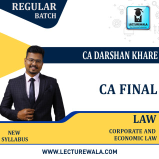 CA Final Law Regular Course By CA Darshan Khare :Pen Drive / Online Classes CA Final Law Regular Course By CA Darshan Khare :Pen Drive / Online Classes