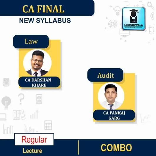 CA Final Combo Audit (Aug./July 2021 Batch) + LAW (Live Straming And ) New Syllabus Regular Course By CA Pankaj Garg & CA Darshan Khare : Online Classes