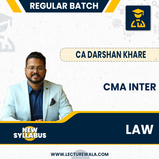 CMA Inter Law Regular Course Regular batch By CA Darshan Khare :Pen Drive / Online Classes CMA Inter Law Regular Course Regular batch By CA Darshan Khare :Pen Drive / Online Classes