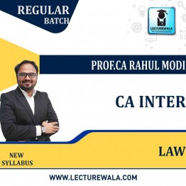 CA Inter Law Regular Course : Video Lecture + Study Material By Prof.CA Rahul Modi( For Nov 2022 & May 2023)