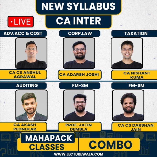 (Ekagrata CA ) Both Group Mahapack Pro Live +Recorded Online Combo Classes For CA Inter New Syllabus