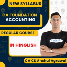 CA CS Anshul Agarwal CA Foundation Accounts