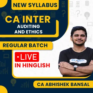 CA Abhishek Bansal Auditing and Ethics Live Regular Classes For CA Inter : Online Classes CA Abhishek Bansal Auditing and Ethics Live Regular Classes For CA Inter : Online Classes
