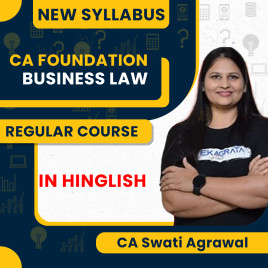 CA Swati Agrawal Paper-2: Business Laws Regular Live Online Classes For CA Foundation CA Swati Agrawal Paper-2: Business Laws Regular Live Online Classes For CA Foundation