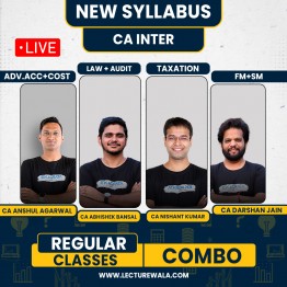 CA Inter Both Group Combo New Syllabus Live + Recorded Regular Course By Ekagrata Eduserv :Live Online Classes