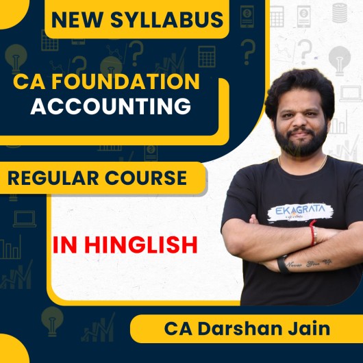 CA Darshan Jain Accounting Regular Live + recorded Online Classes For CA Foundation