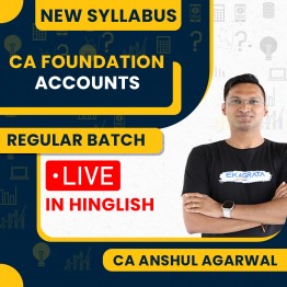 CA CS Anshul Agarwal CA Foundation Accounts