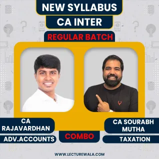 CA inter New syllabus Adv Acc & Taxation Regular Course Combo (In English) By Yeashas Academy : Online Classes CA inter New syllabus Adv Acc & Taxation Regular Course Combo (In English) By Yeashas Academy : Online Classes