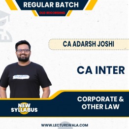 ADARSH JOSHI CA Inter Law 