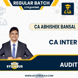 CA Inter Audit New Syllabus Live + Recorded Regular Course By CA Abhishek Bansal :Live Online Classes