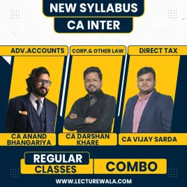 CA Anand Bhangariya Adv. Accounts, CA Darshan Khare Law & CA Vijay Sarda Direct Tax Combo regular Online Classes For CA Inter: Pen Drive & Google Drive Classes CA Anand Bhangariya Adv. Accounts, CA Darshan Khare Law & CA Vijay Sarda Direct Tax Combo regular Online Classes For CA Inter: Pen Drive & Google Drive Classes