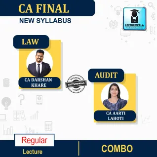 CA Final Audit & Law Combo Regular Course By CA Aarti Lahoti & CA Darshan Khare : Pen Drive / Online Classes CA Final Audit & Law Combo Regular Course By CA Aarti Lahoti & CA Darshan Khare : Pen Drive / Online Classes