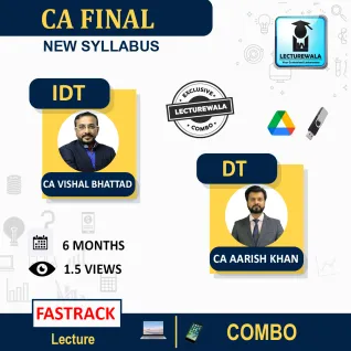 CA Final Direct Tax & Indirect Tax (Super 35) Fastrack Combo By CA Aarish Khan & CA Vishal Bhattad : Pen drive / Online classes. CA Final Direct Tax & Indirect Tax (Super 35) Fastrack Combo By CA Aarish Khan & CA Vishal Bhattad : Pen drive / Online classes.