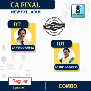 CA Final IDT (GST & Customs) & DT Combo Regular Course : Video Lecture + Study Material By CA Vinod Gupta & CA Dippak Gupta (For Nov. 2022) CA Final IDT (GST & Customs) & DT Combo Regular Course : Video Lecture + Study Material By CA Vinod Gupta & CA Dippak Gupta (For Nov. 2022)