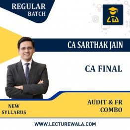 CA Final FR & Audit  COMBO 1.2 View By CA Sarthak Jain: Pen Drive / Google Drive.