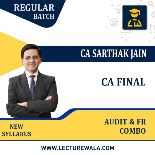 CA Final FR & Audit COMBO 1.2 View By CA Sarthak Jain: Pen Drive / Google Drive.