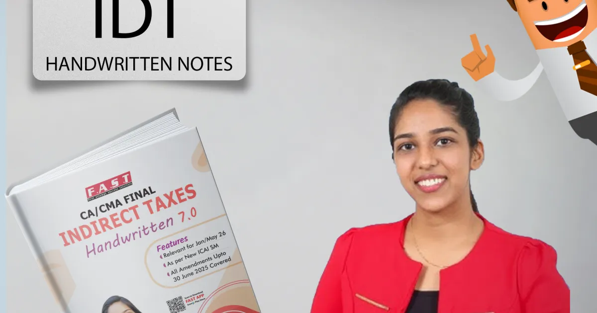 Riddhi Baghmar IDT Handwritten Colored Notes For CA Final