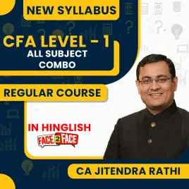 CA Jitendra Rathi CFA Level-1 Regular Face-to-Face + Online Classes For CFA