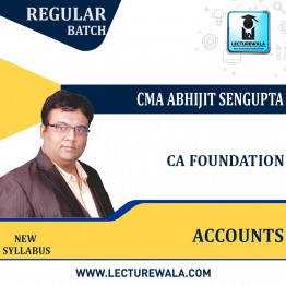 CA Foundation Accounts Full Course Live Stream  : by CMA Abhijit Sengupta  (For Nov 2022)