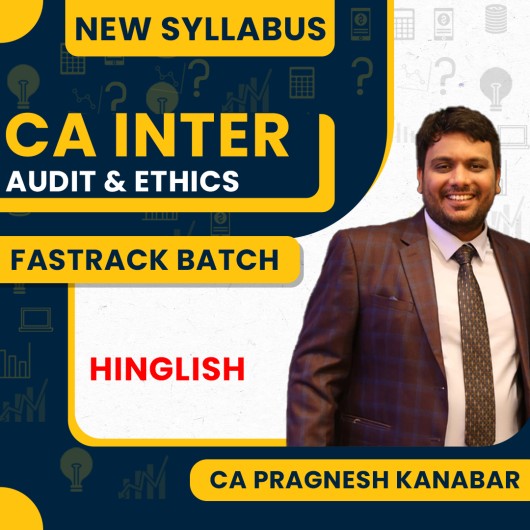 CA Pragnesh Kanabar Audit Fastrack Online classes For CA Inter : Google Drive / Pen Drive Classes.