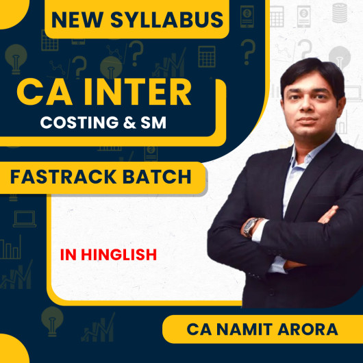 CA Namit Arora Cost & SM Combo Fastrack Online Classes For CA Inter : Google / Pen Drive Classes