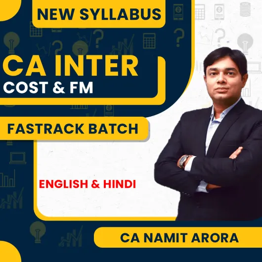 CA Namit Arora Cost & FM Combo Fastrack Online Classes For CA Inter