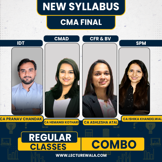 Pranav Chandak Academy Group 4 All 4 Subjects Combo Regular Online Classes For CMA Final : Google Drive Classes