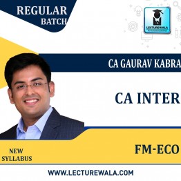CA Inter Financial Management &  Economic For Finance Live @ home Face to Face  New Syllabus  Regular Course : Video Lecture + Study Material by CA Gaurav kabra (For May 2022 & Nov 2022)