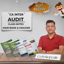 CA Pankaj Garg Audit – Main Book + Class Notes + Cracker For CA Inter : Study Material