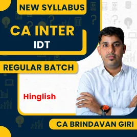 CA Inter New Syllabus Indirect Tax Regular Course By CA Brindavan Giri: Pen drive / Google drive.