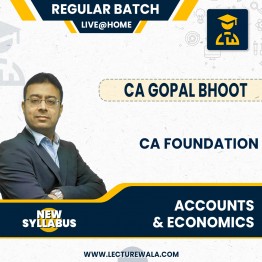 CA Foundation New Scheme Accounts and Economics Full Course Combo By CA Gopal Bhoot